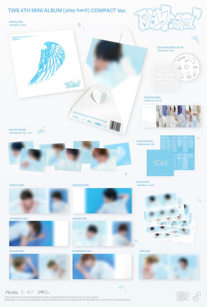 TWS 4TH MINI ALBUM [PLAY HARD] COMPACT VER. (RANDOM)