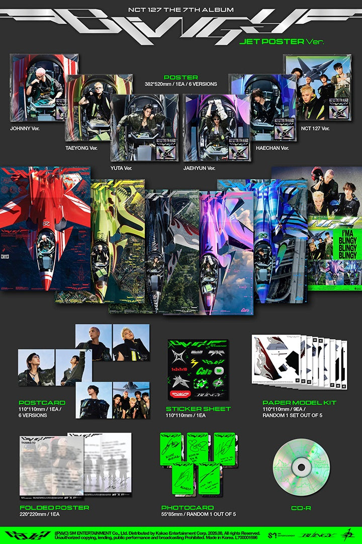 NCT127 7TH ALBUM [BLINGY] JET POSTER VER.