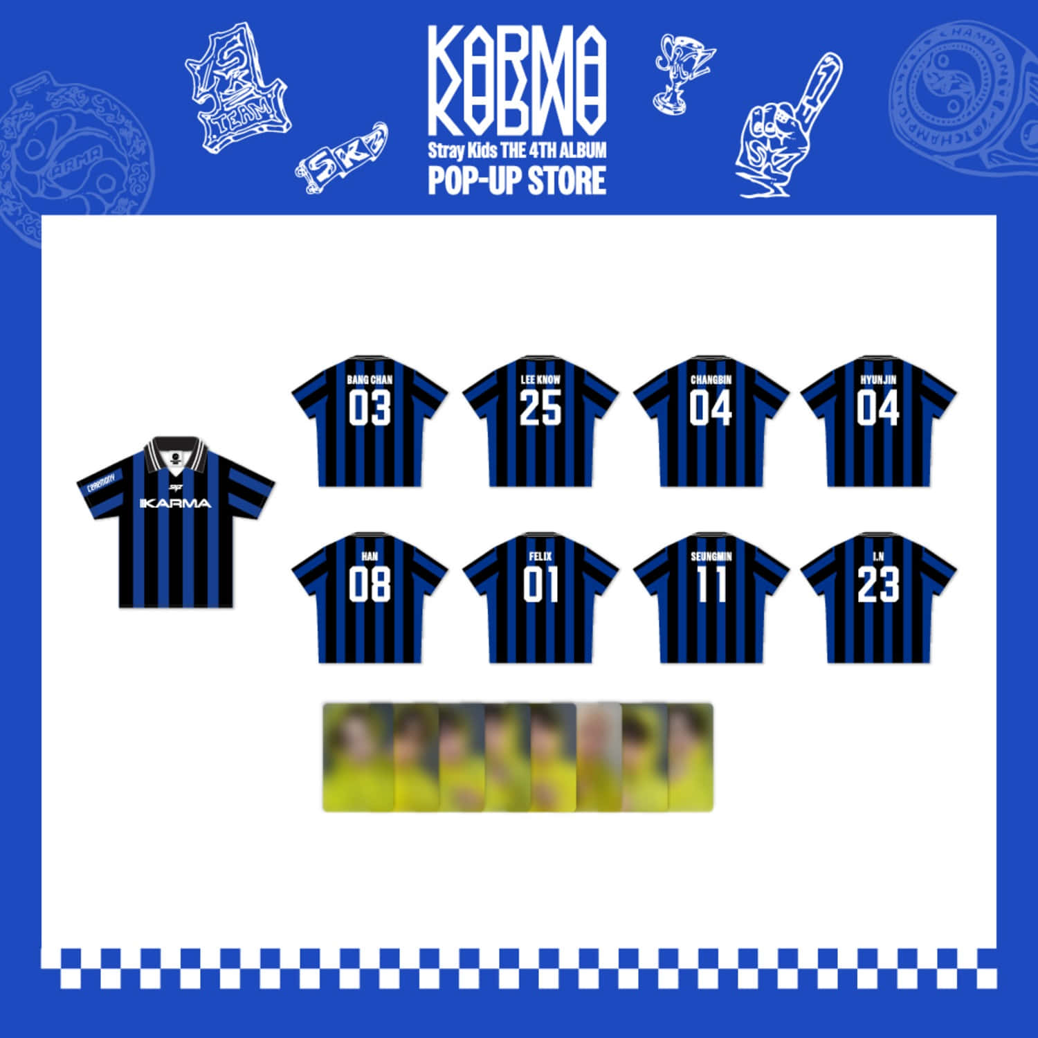 STRAYKIDS POP-UP STORE [KARMA] MD UNIFORM T-SHIRT