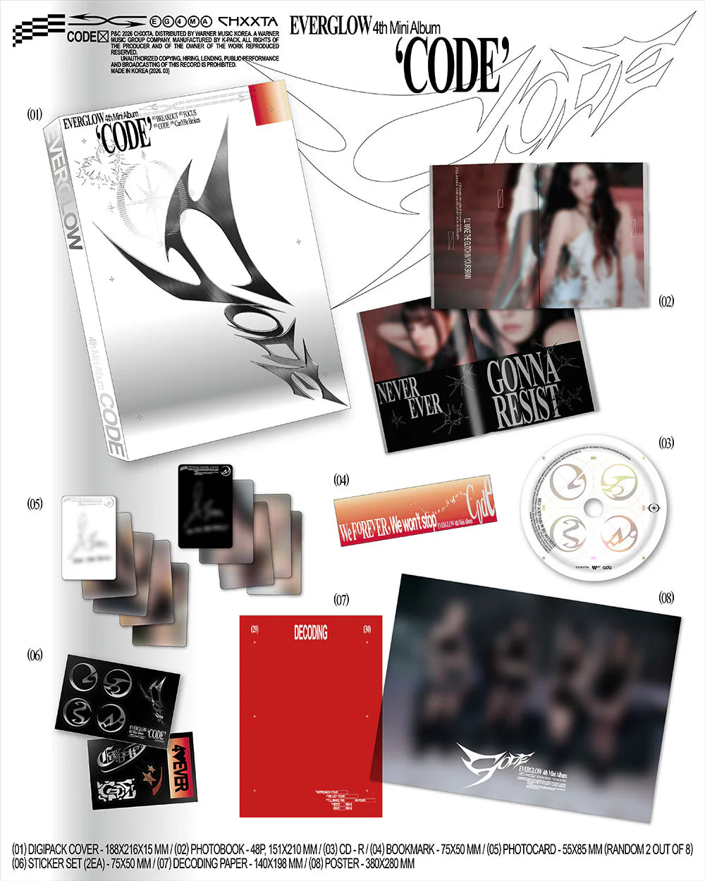 EVERGLOW 4TH MINI ALBUM [CODE]