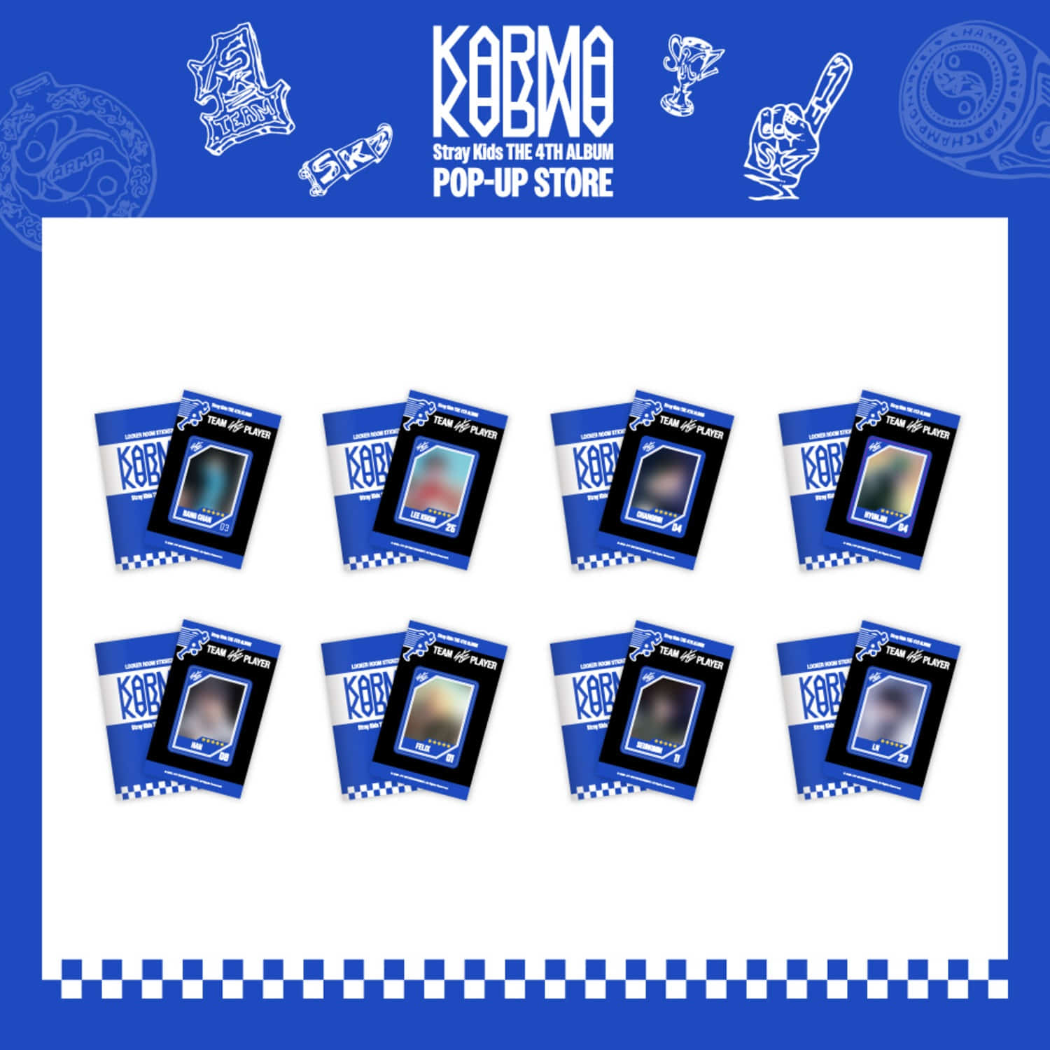 STRAYKIDS POP-UP STORE [KARMA] MD LOCKER ROOM STICKER BOOK