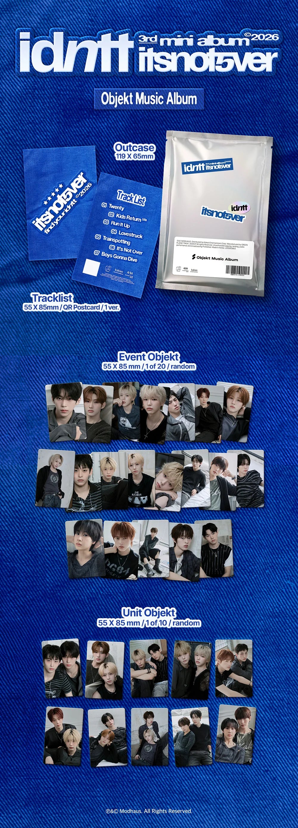 idntt 3RD MINI ALBUM [itsnot5ver] OBJEKT MUSIC ALBUM VER.