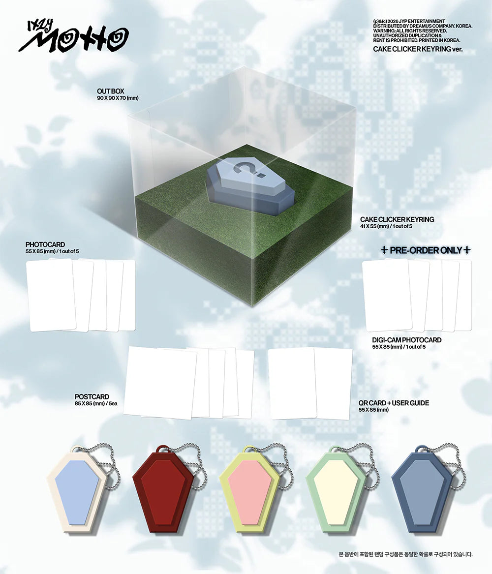ITZY 12TH MINI ALBUM [MOTTO] CAKE CLIKCER KEYRING VER.