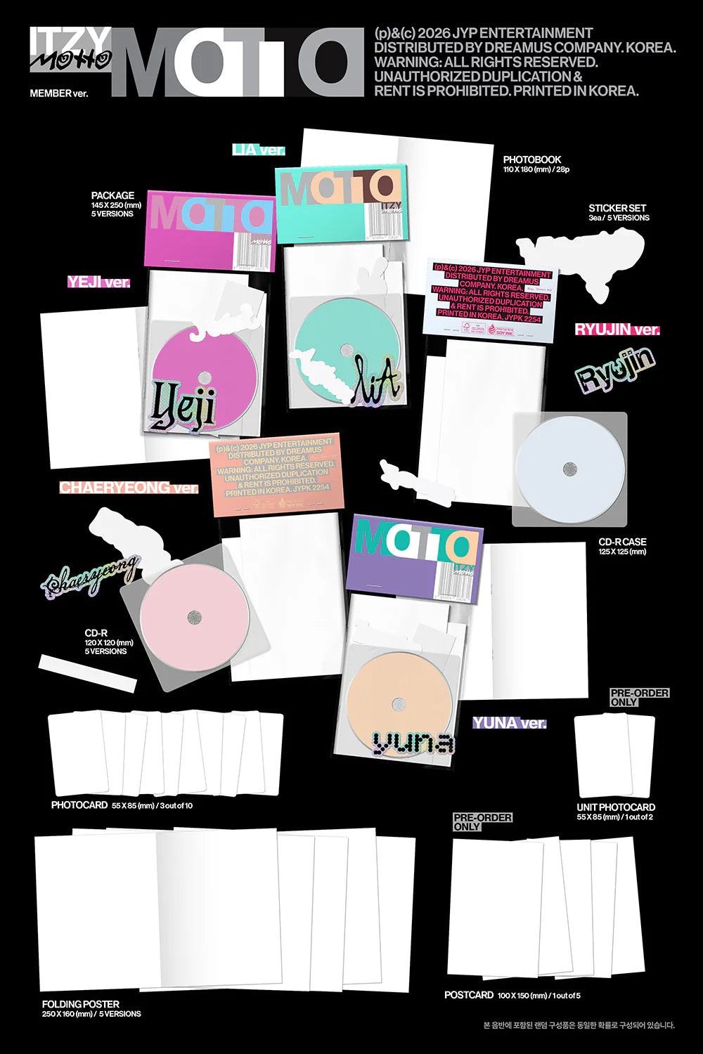 ITZY 12TH MINI ALBUM [MOTTO] MEMBER VER.