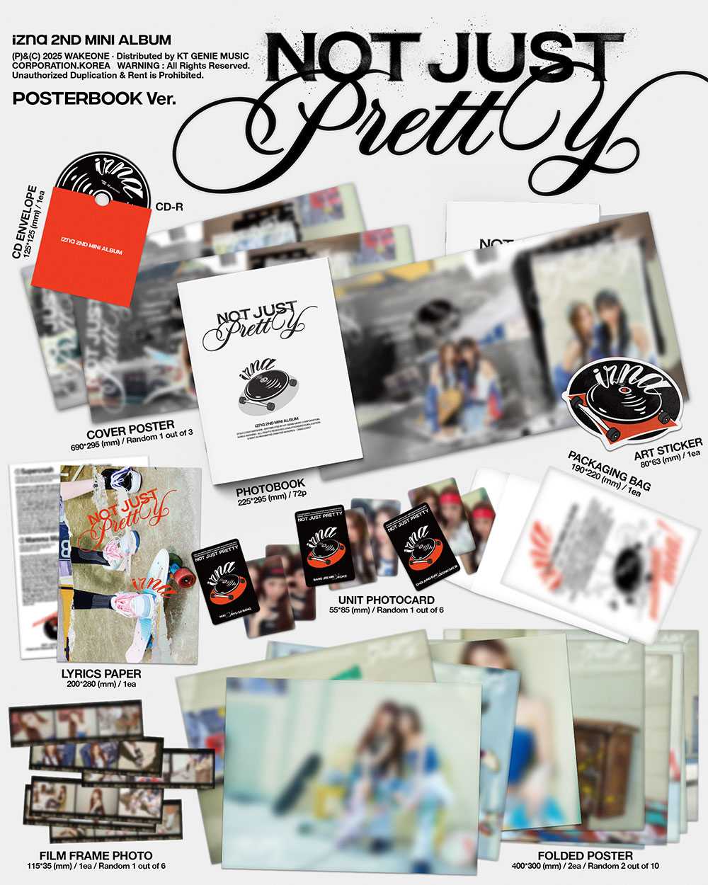 IZNA 2ND MINI ALBUM [NOT JUST PRETTY ] POSTER VER.