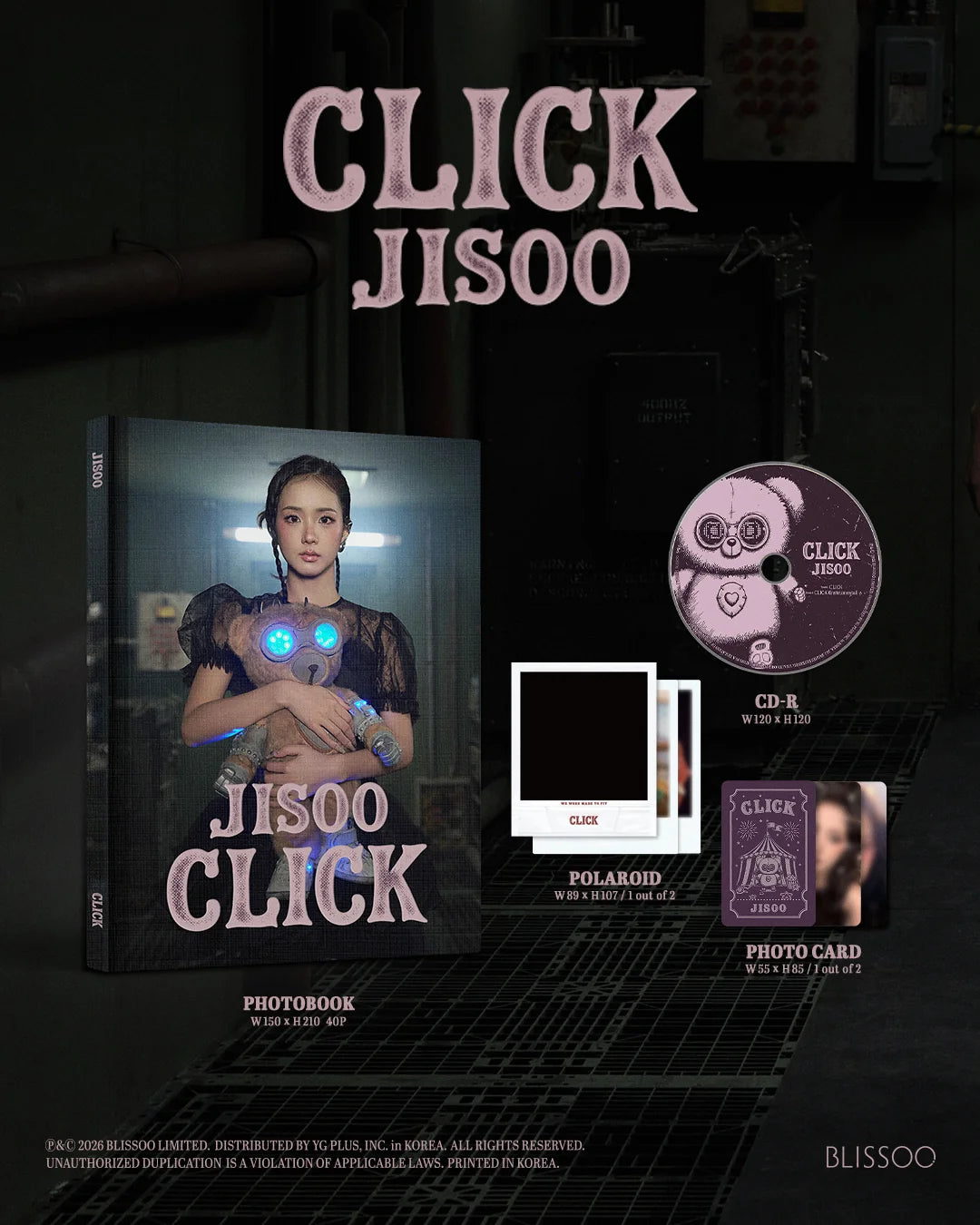 JISOO SINGLE ALBUM [CLICK] PHOTOBOOK VER.