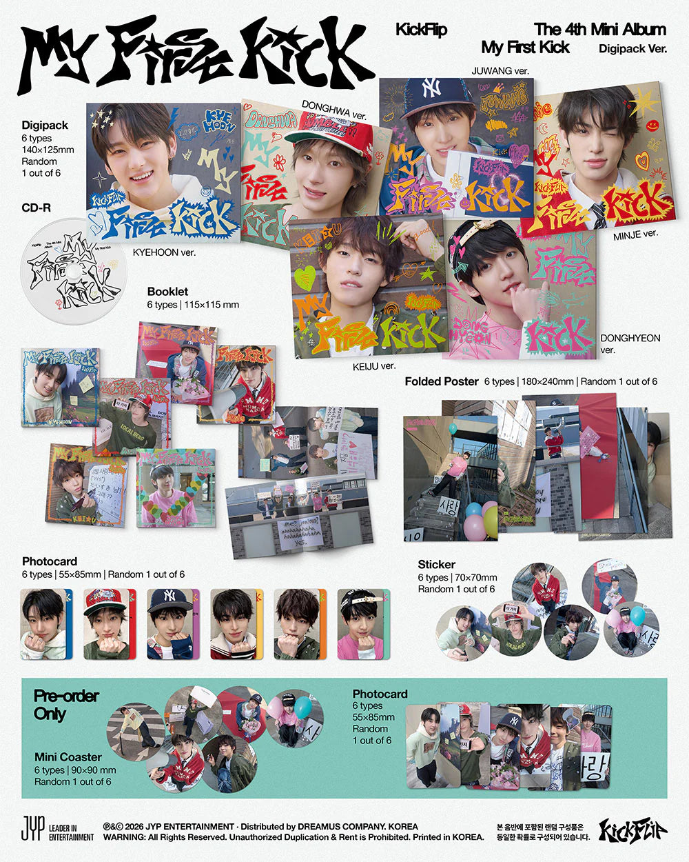 KICKFLIP 4TH MINI ALBUM [MY FIRST KICK] DIGIPACK VER.