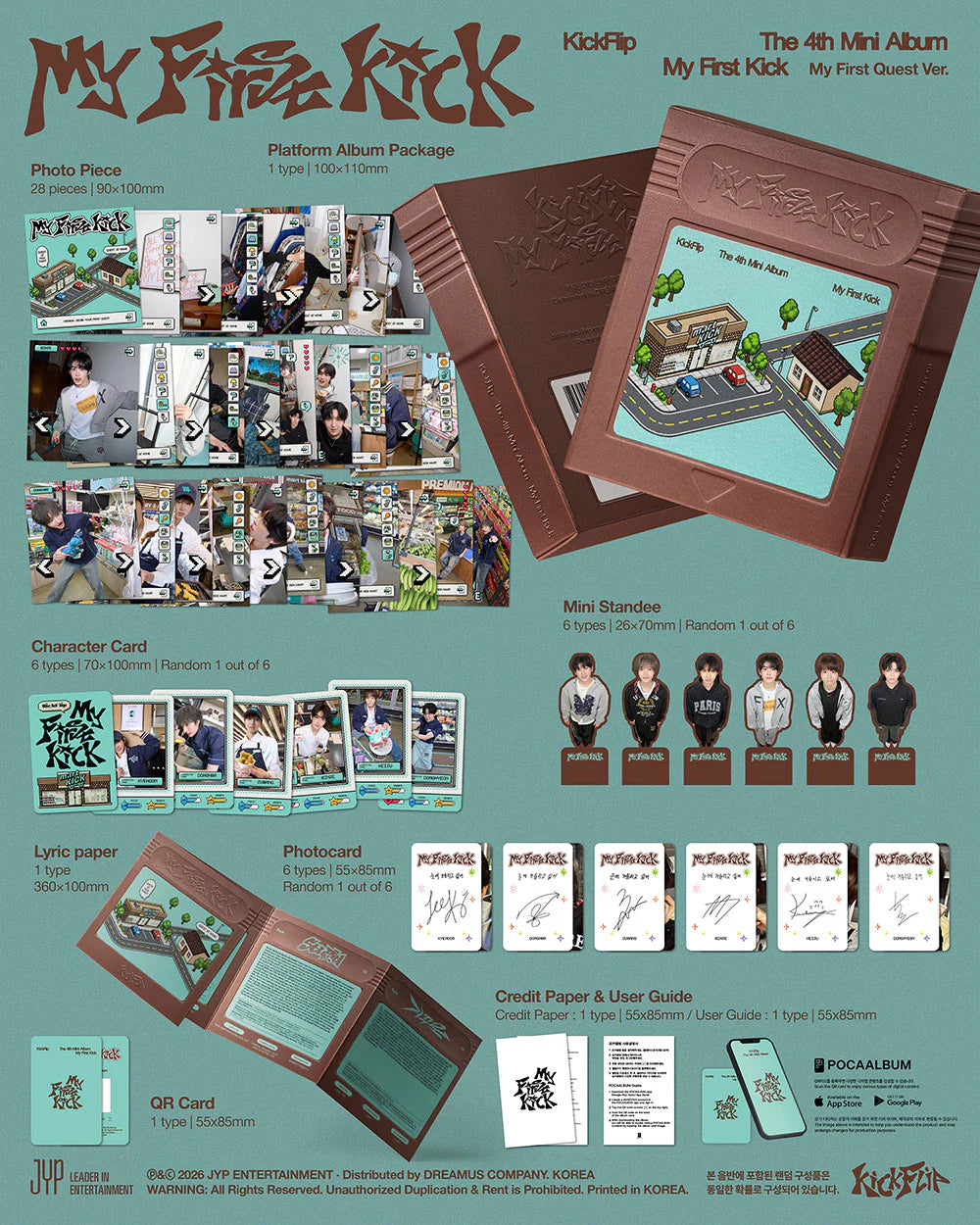 KICKFLIP 4TH MINI ALBUM [MY FIRST KICK] MY FIRST QUEST VER. (PLATFORM VER)