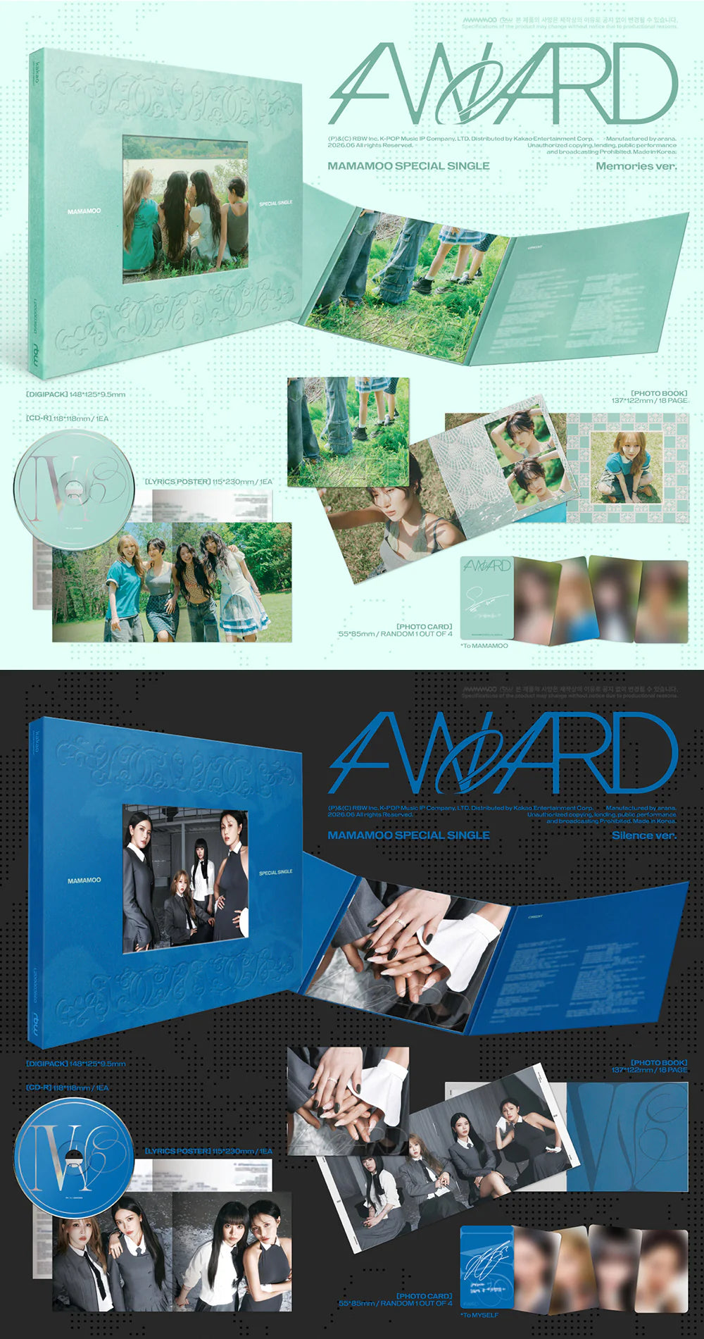 MAMAMOO SPECIAL SINGLE ALBUM [4WARD]