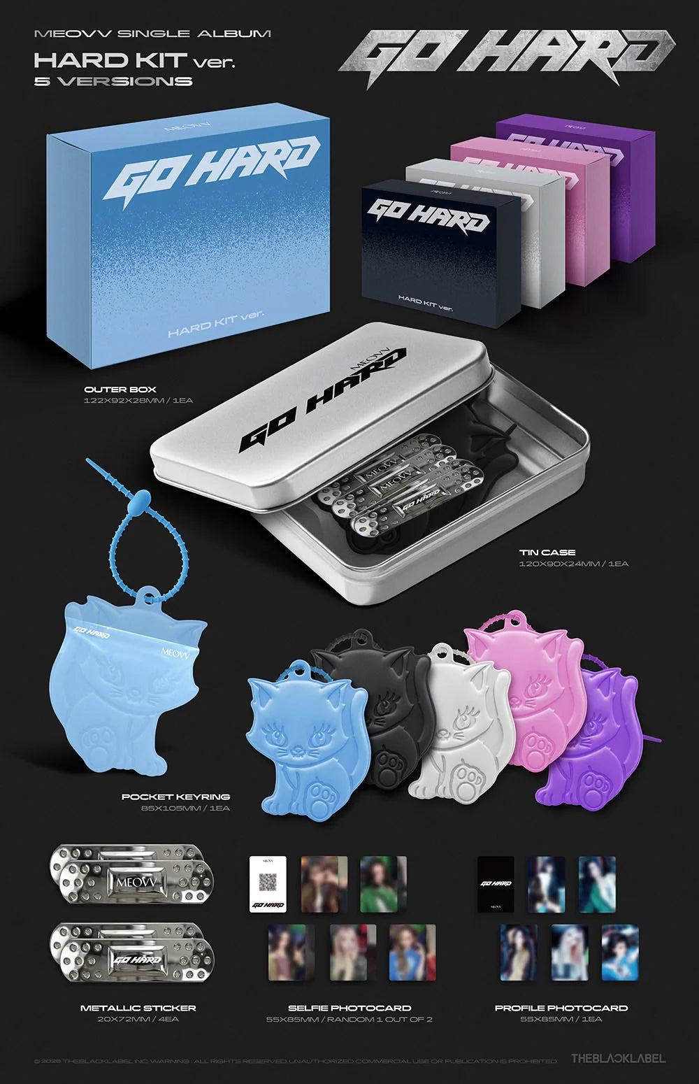 MEOVV - GO HARD 1st Single Album - HARD KIT Ver. (Pre-Order)