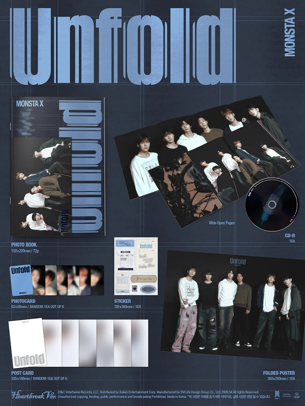 MONSTA X 3RD ENGLISH ALBUM [UNFOLD]