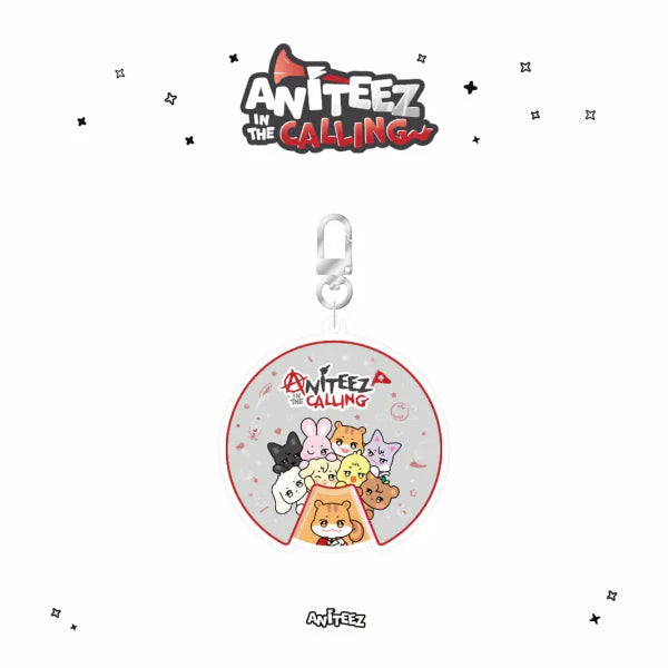ATEEZ ANITEEZ IN THE CALLING OFFICIAL MD ACRYLIC ROULETTE KEYRING