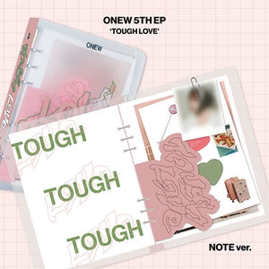ONEW 5TH MINI ALBUM [TOUGH LOVE] NOTE BOOK VER.
