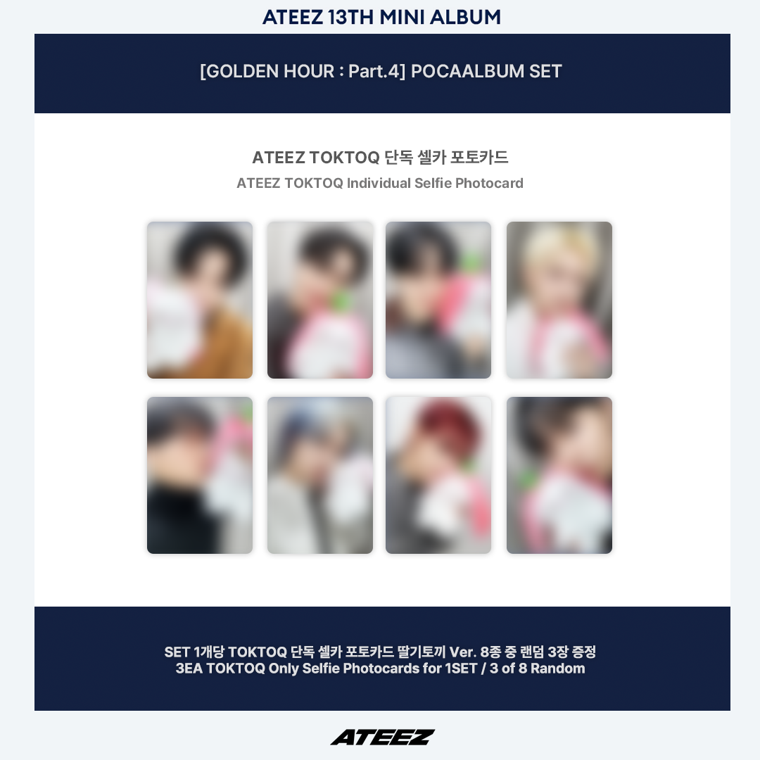 ATEEZ 13TH MINI ALBUM GOLDEN HOUR : PART.4 POCAALBUM VER.