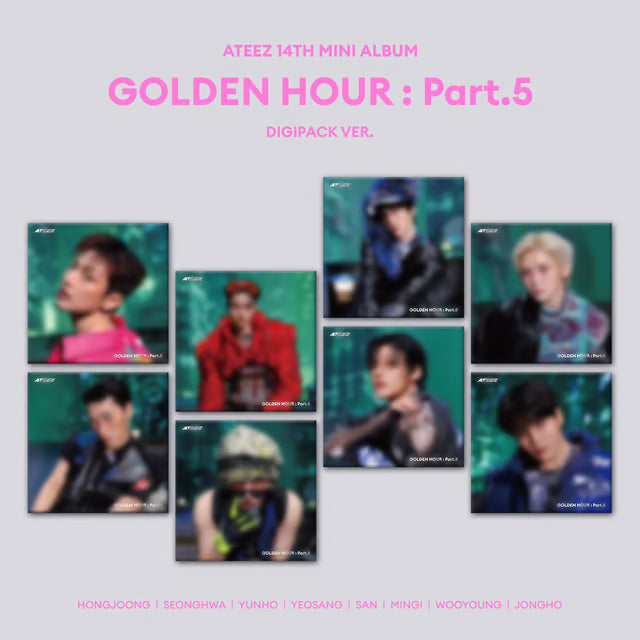 ATEEZ 14TH MINI ALBUM [GOLDEN HOUR PART.5] DIGIPACK VER.