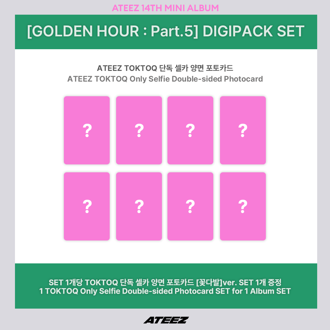 ATEEZ 14TH MINI ALBUM [GOLDEN HOUR PART.5] DIGIPACK VER.