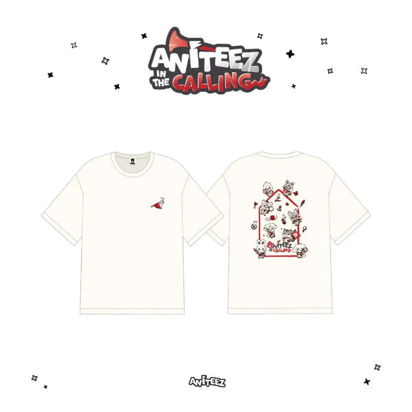 ATEEZ ANITEEZ IN THE CALLING OFFICIAL MD T SHIRT CREAM