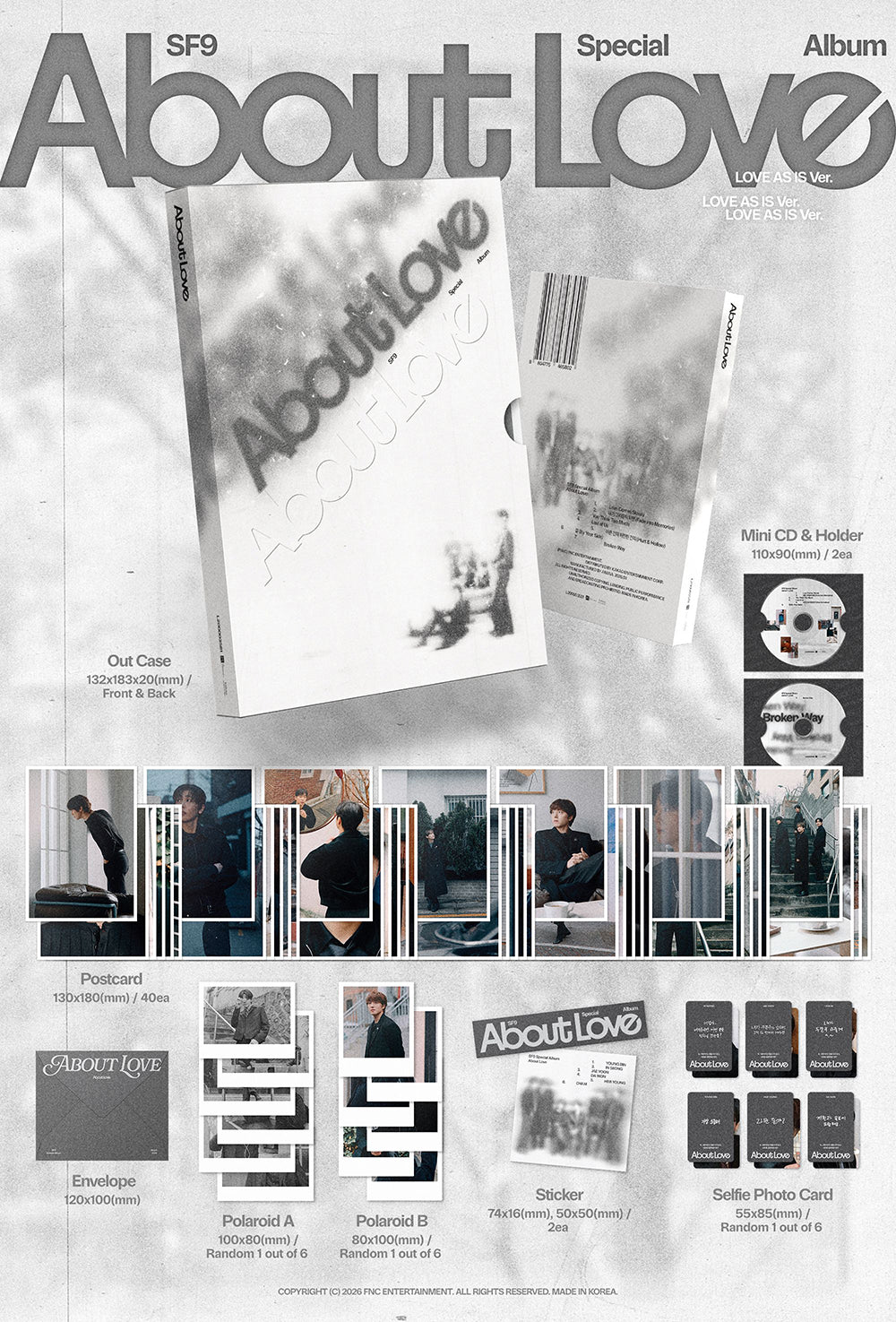 SF9 2ND SPECIAL ALBUM [ABOUT LOVE] LOVE AS IS VER.