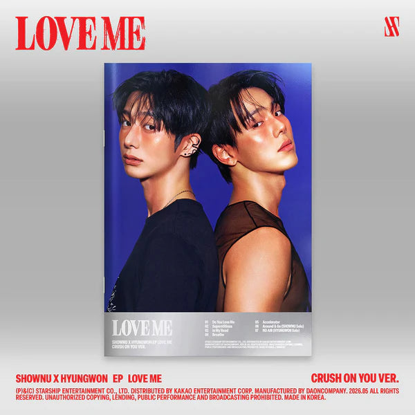 MONSTA X SHOWNU x HYUNGWON EP ALBUM [LOVE ME] CRUSH ON YOU VER.