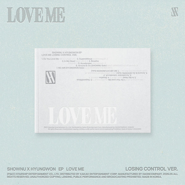 MONSTA X SHOWNU x HYUNGWON EP ALBUM [LOVE ME] LOSING CONTROL VER.