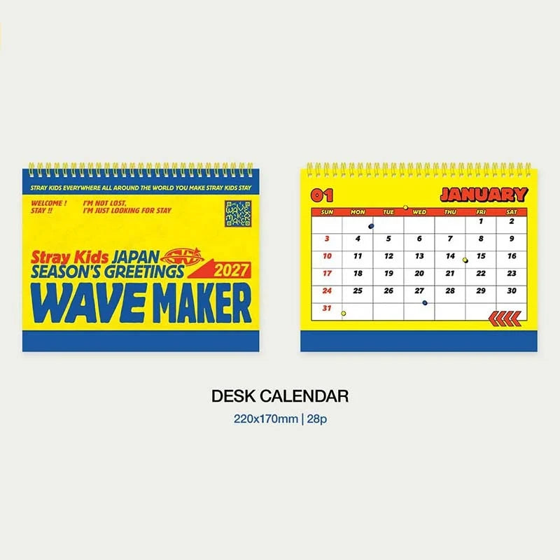 Stray Kids JAPAN [WAVE MAKER] 2027 SEASON'S GREETINGS (Pre-Order)
