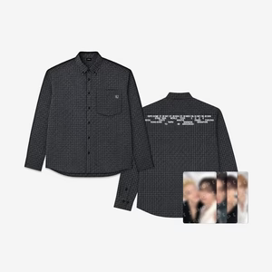 STRAY KIDS WOLRD TOUR [RUN IT] OFFICIAL MD CHECK SHIRT