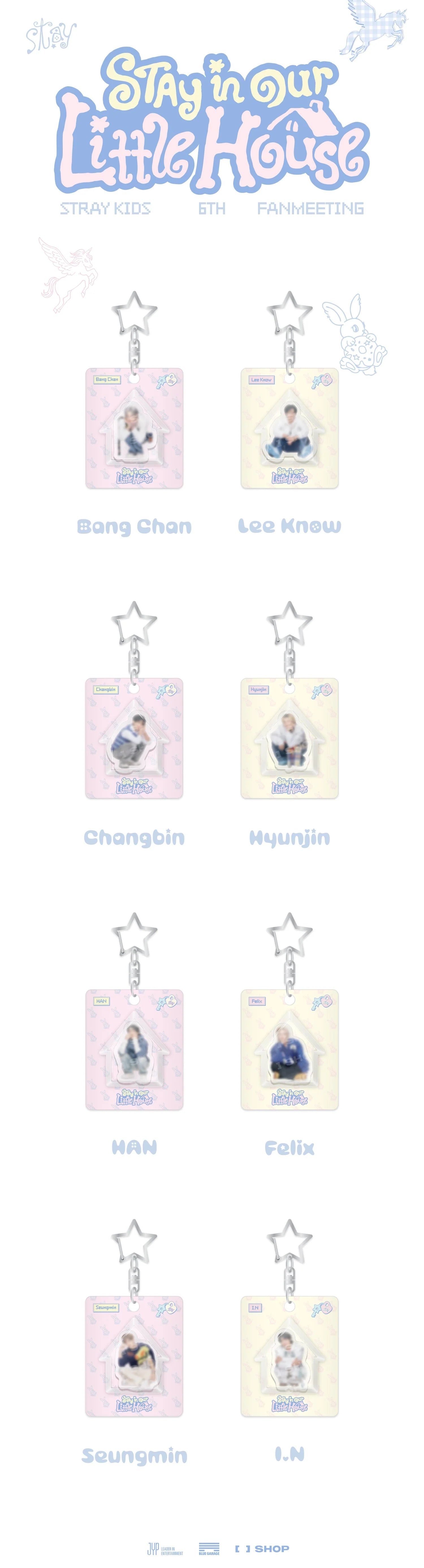 STRAYKIDS 6TH FANMEETING [STAY IN OUR LITTLE HOUSE] MINI BLOCK KEYRING