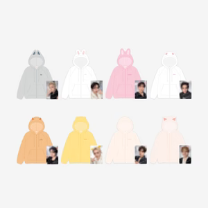 STRAY KIDS WOLRD TOUR [RUN IT] OFFICIAL MD FLEECE HOOD ZIP-UP