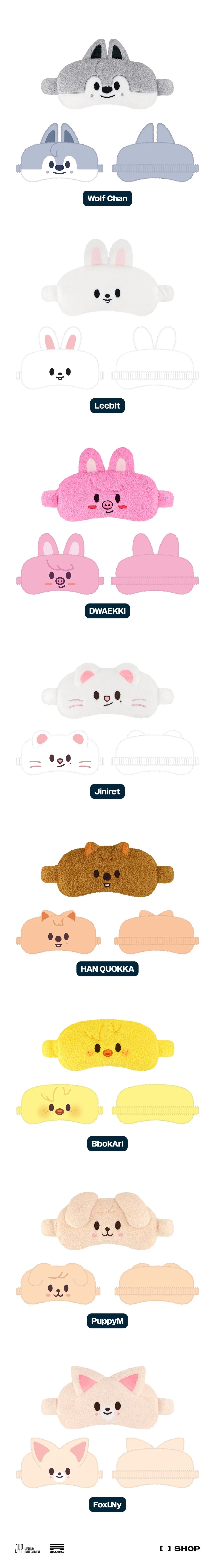 Stray Kids SKZOO Sleep Mask ['dominATE : celebrATE' World Tour Official MD]