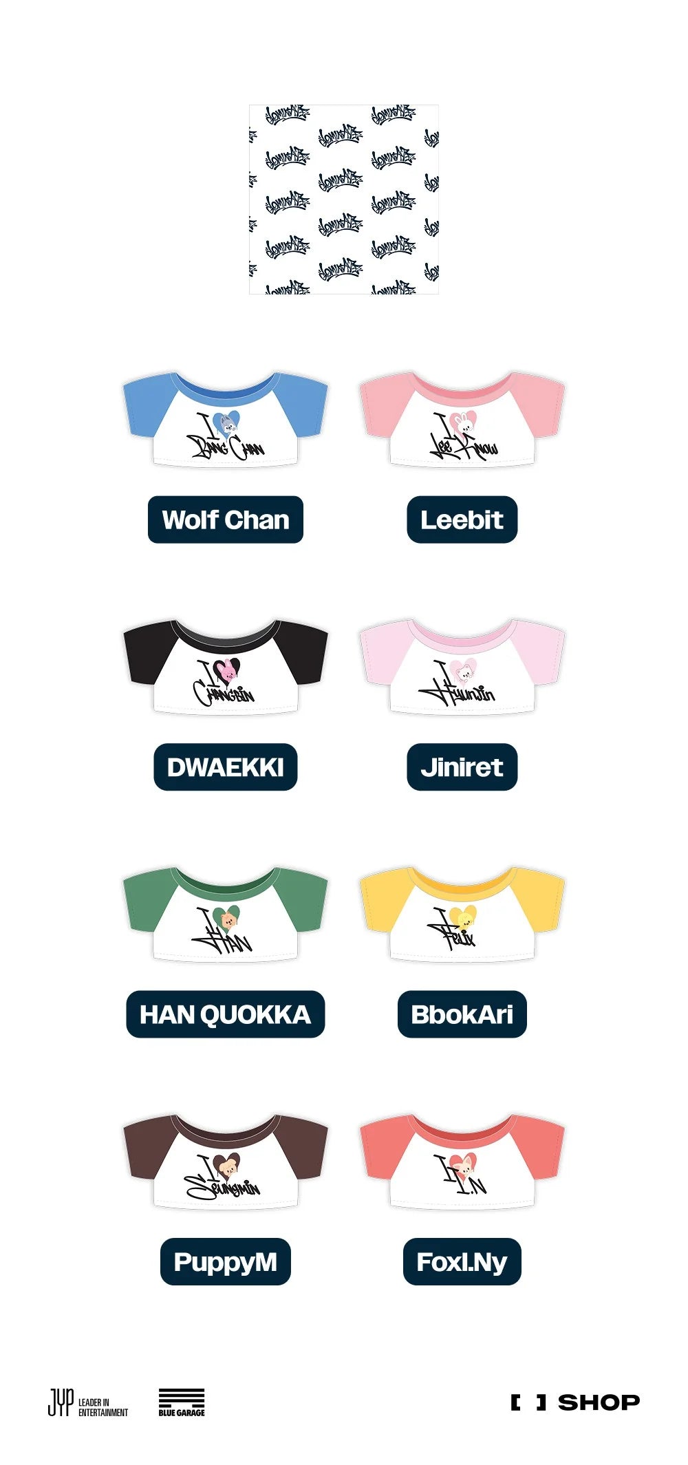 Stray Kids SKZOO Standing Plush Outfit ['dominATE : celebrATE' World Tour Official MD]