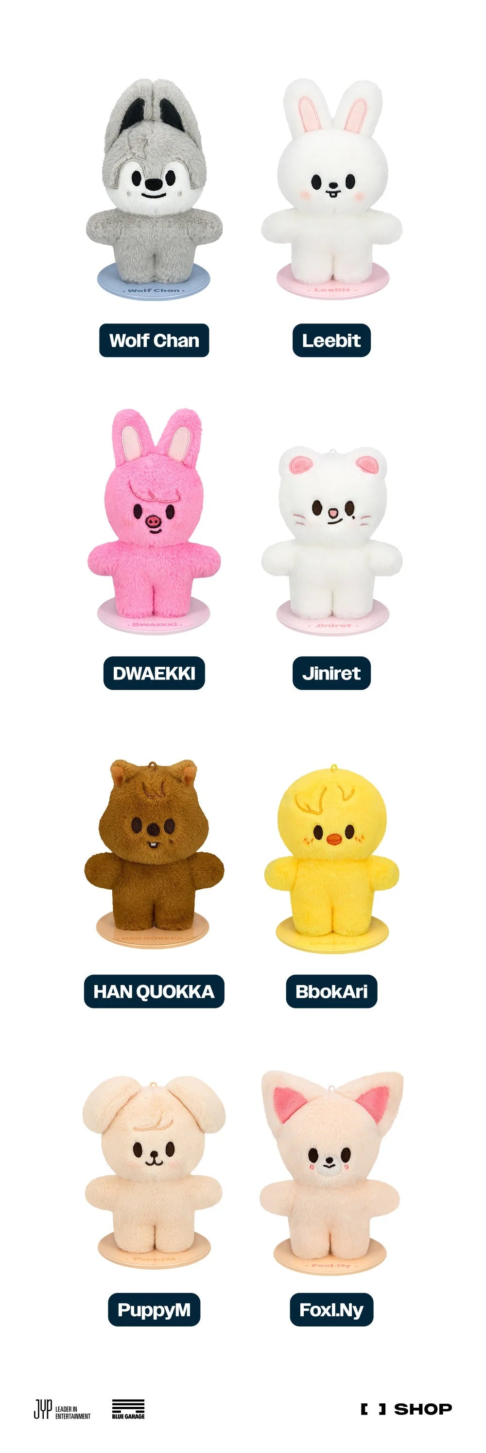 Stray Kids SKZOO Plush Standing Ver. ['dominATE : celebrATE' World Tour Official MD]