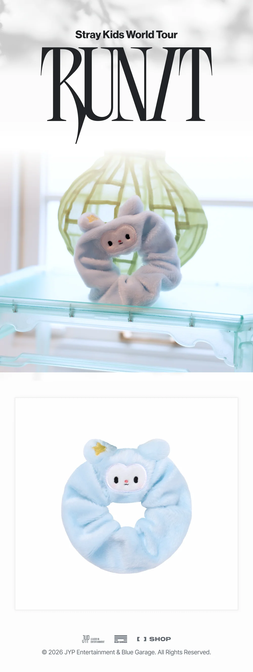STRAY KIDS WOLRD TOUR [RUN IT] OFFICIAL MD TASY SCRUNCHIE