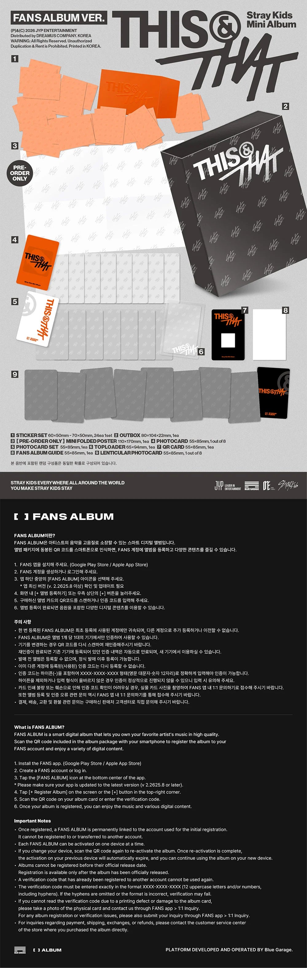 STRAYKIDS 1OTH MINI ALBUM [THIS&THAT] FANS ALBUM VER.
