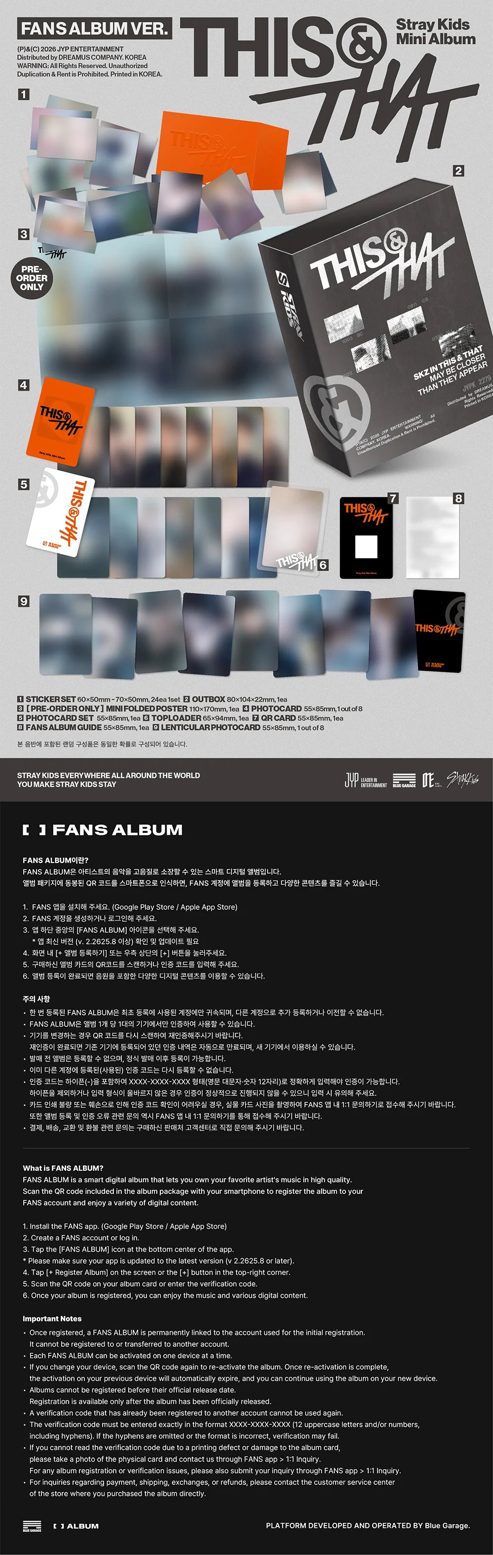 STRAYKIDS 1OTH MINI ALBUM [THIS&THAT] FANS ALBUM VER.