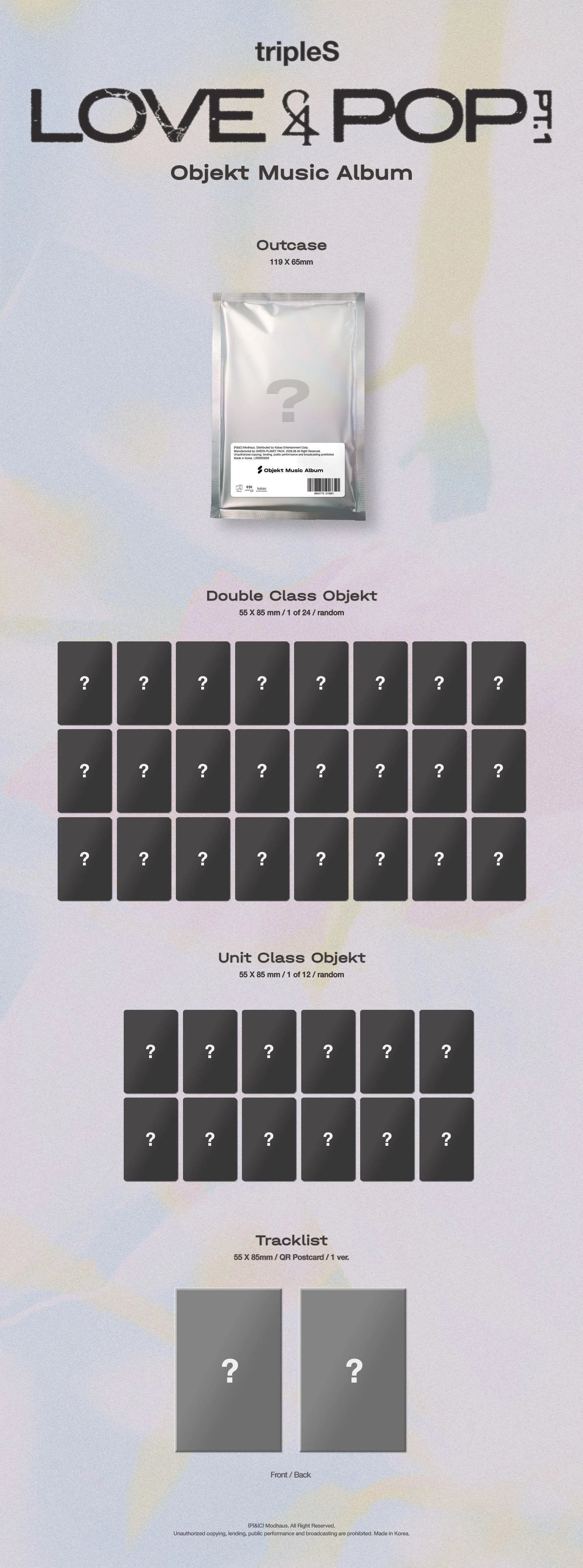 TRIPLE S 3RD ALBUM [LOVE &POP PT.1] OBJEKT MUSIC ALBUM VER.