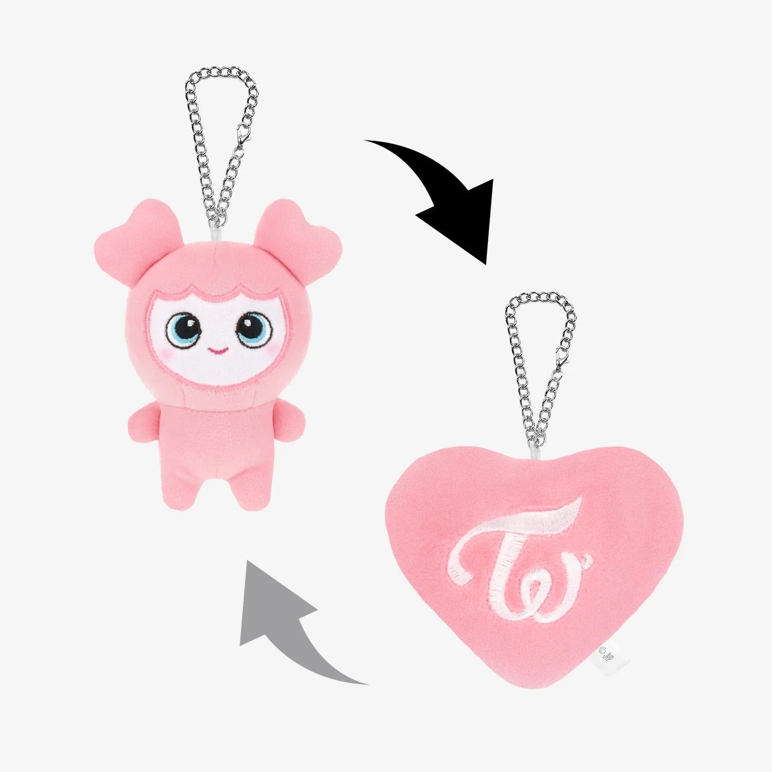 TWICE JAPAN BABY LOVELYS REVERSIBLE BAG CHARM