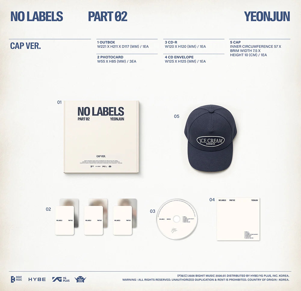 TXT YEONJUN [NO LABELS: PART 02] CAP VER.