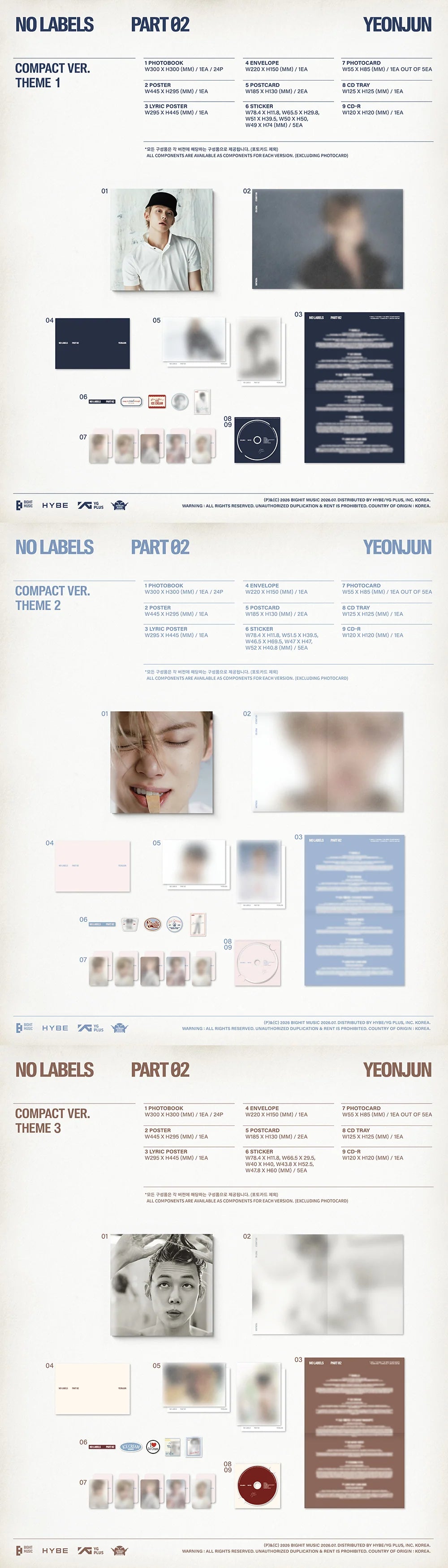 TXT YEONJUN [NO LABELS: PART 02] COMPACT VER.