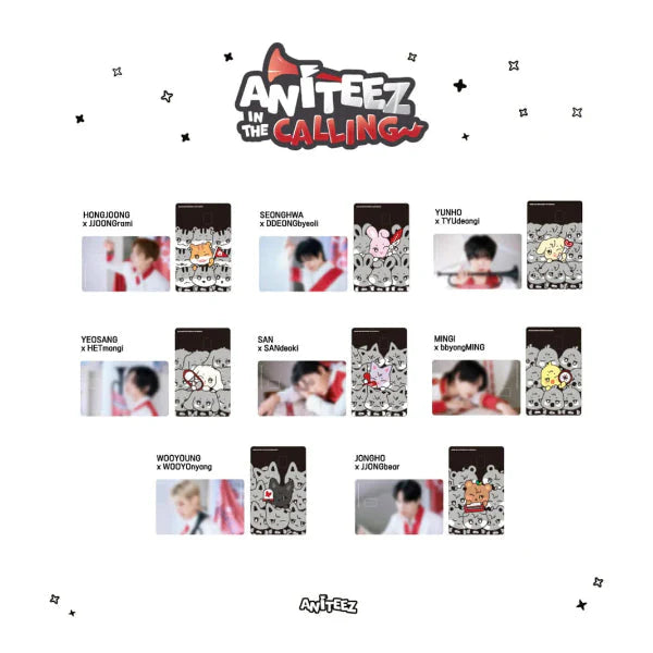 ATEEZ ANITEEZ IN THE CALLING OFFICIAL MD CARD COVER STICKER SET