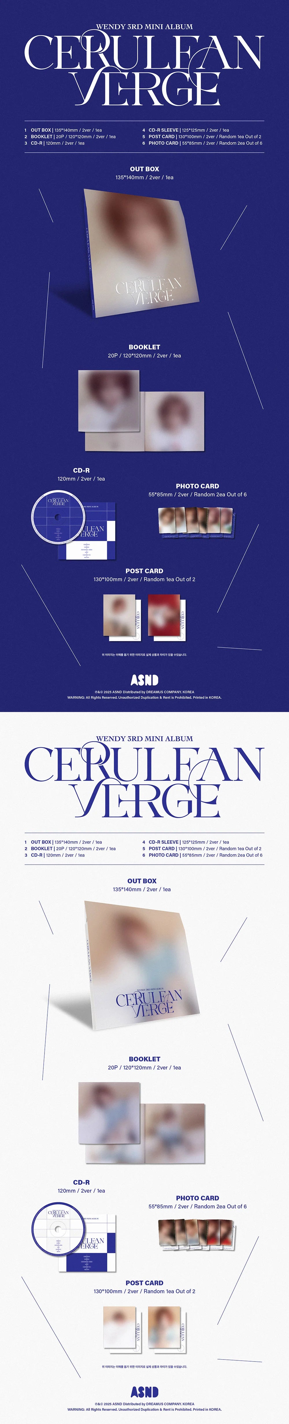 WENDY MINI 3RD [CERULEAN VERGE] DIGIPACK VER.