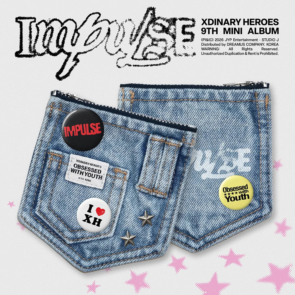 Xdinary Heroes IMPULSE 9th Mini Album - DENIM POUCH Ver.
