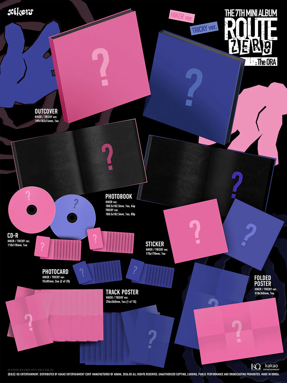 XIKERS 7TH MINI ALBUM [ROUTE ZERO: THE ORA]