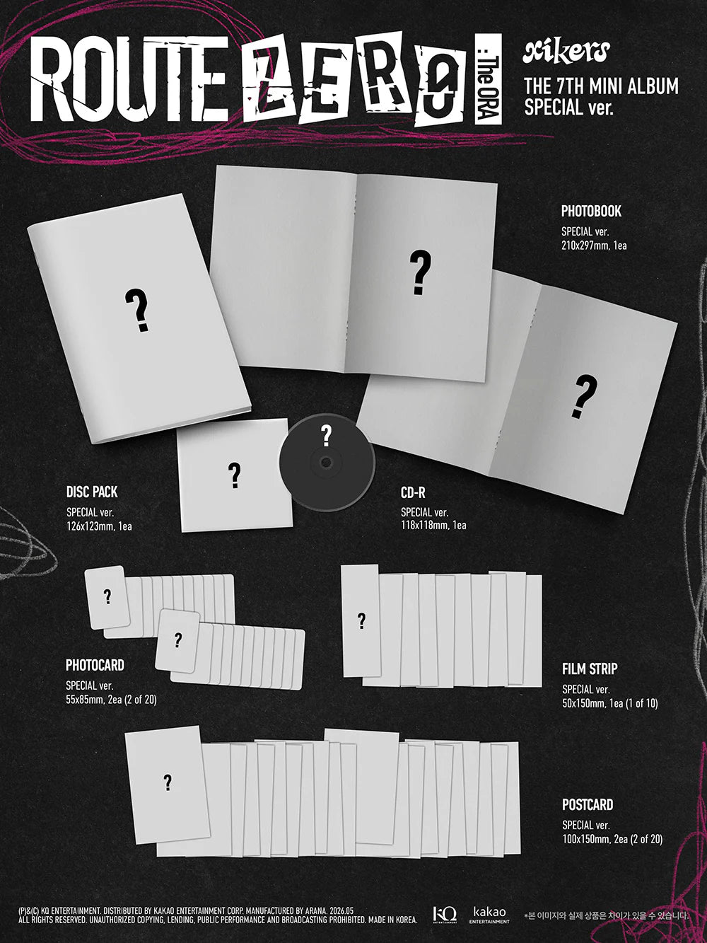 XIKERS 7TH MINI ALBUM [ROUTE ZERO: THE ORA] SPECIAL VER.