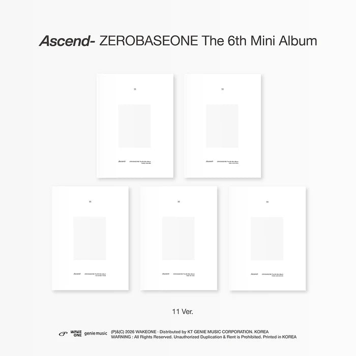 ZEROBASEONE 6TH MINI ALBUM [ASCEND-] 11 VER.
