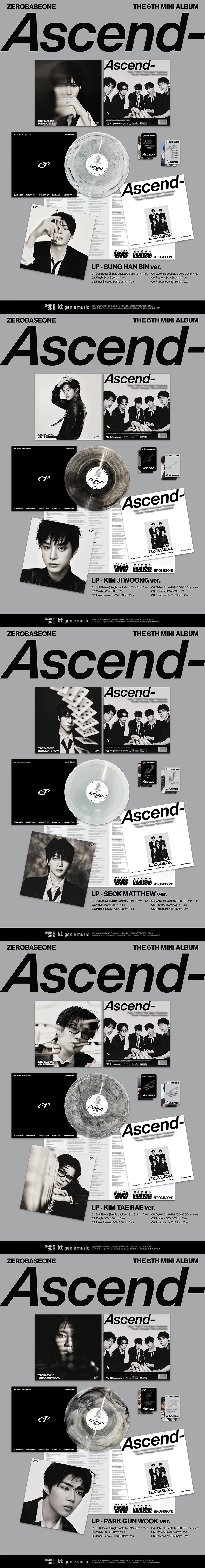 ZEROBASEONE 6TH MINI ALBUM [ASCEND-] LP VER.